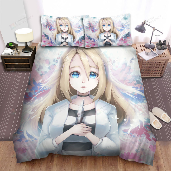 Angels Of Death Crying Ray With A Knife Bed Sheets Spread Duvet Cover Bedding Sets