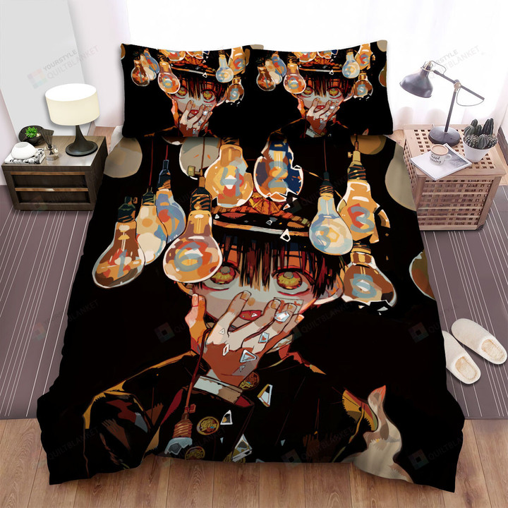 Toilet-Bound Hanako-Kun & Light Bulbs Artwork Bed Sheets Spread Duvet Cover Bedding Sets
