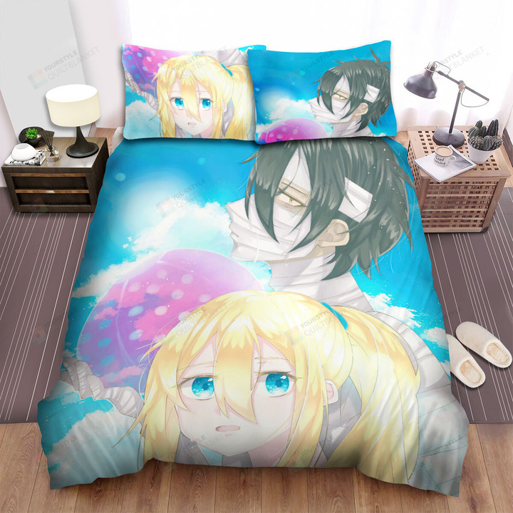 Angels Of Death Ray & Zack In The Sea Artwork Bed Sheets Spread Duvet Cover Bedding Sets