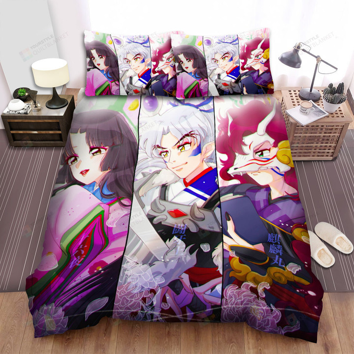 Yashahime: Princess Half-Demon Toga's Family Members Bed Sheets Spread Duvet Cover Bedding Sets