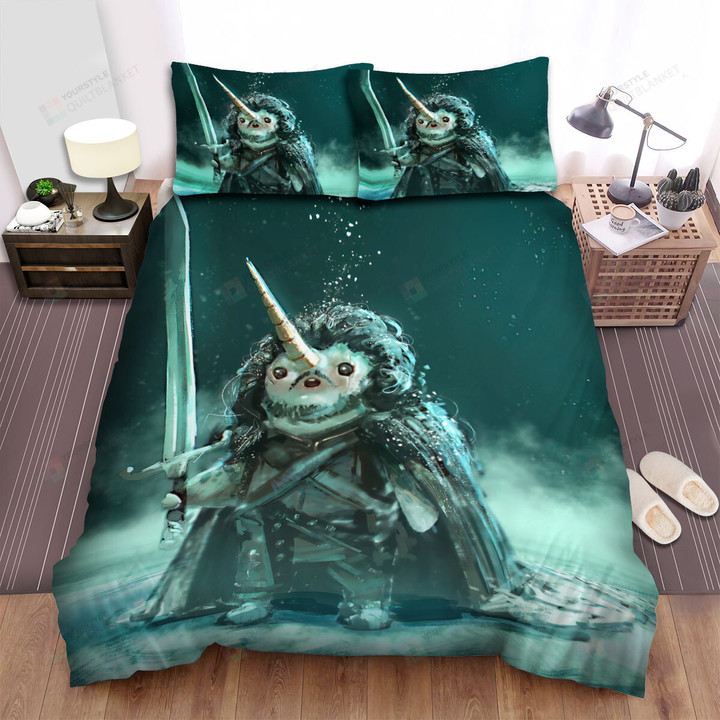 The Wild Animal - The Narwhal The Shield Of The Mankind Bed Sheets Spread Duvet Cover Bedding Sets