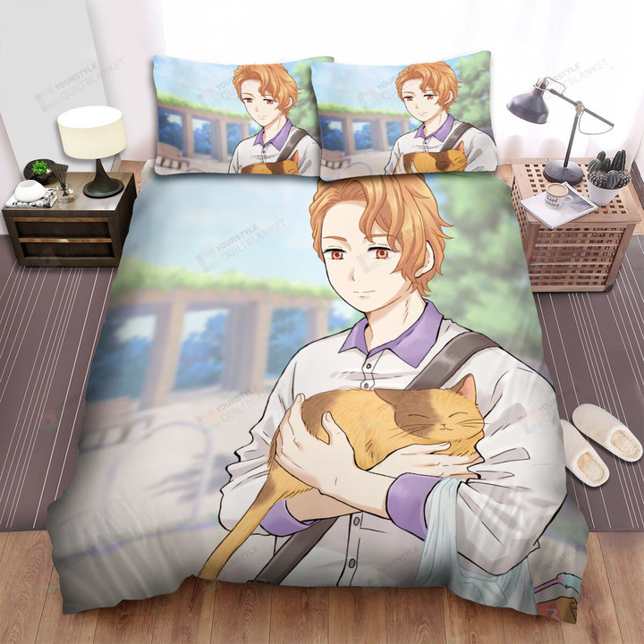 Mieruko-Chan Zen Toono & His Cat Bed Sheets Spread Duvet Cover Bedding Sets
