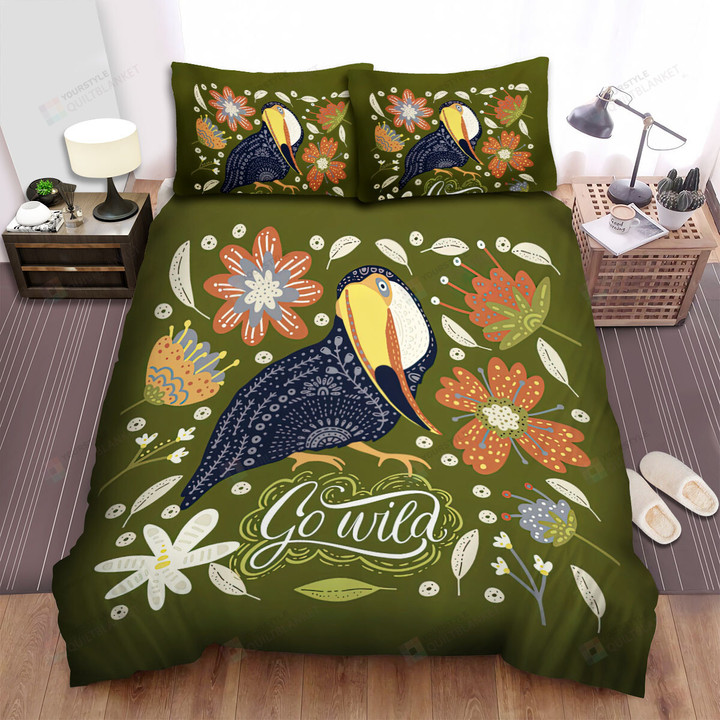 The Tropical Bird - Go Wild My Toucan Bed Sheets Spread Duvet Cover Bedding Sets