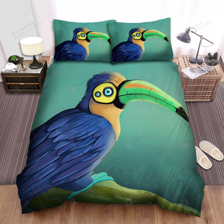 The Tropical Bird - The Monster Toucan Art Bed Sheets Spread Duvet Cover Bedding Sets