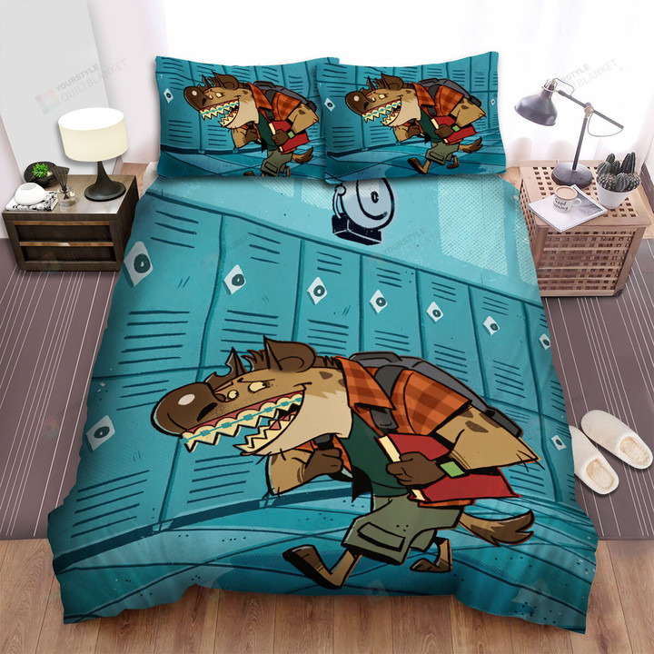 The Wild Aninmal - The Hyena In The School Bed Sheets Spread Duvet Cover Bedding Sets