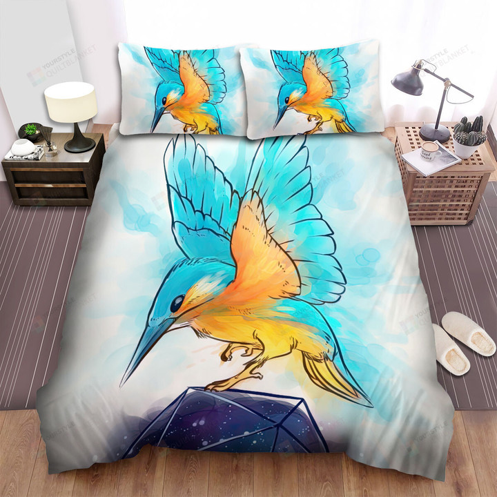 The Wildlife - The King Fisher Pulling A Dice Bed Sheets Spread Duvet Cover Bedding Sets