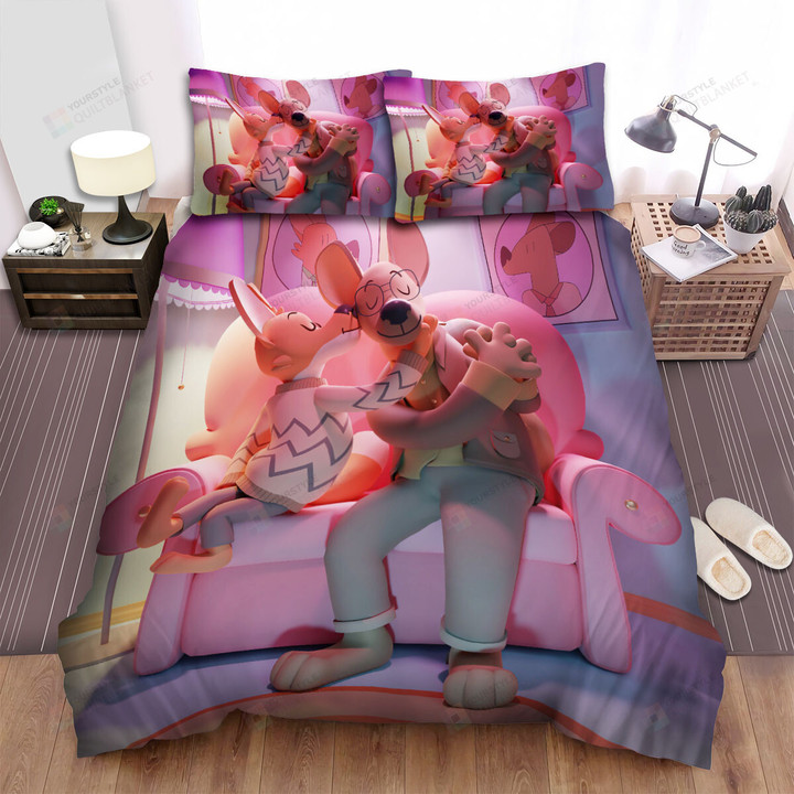 The Wild Aninmal - Kissing The Hyena Papa Bed Sheets Spread Duvet Cover Bedding Sets