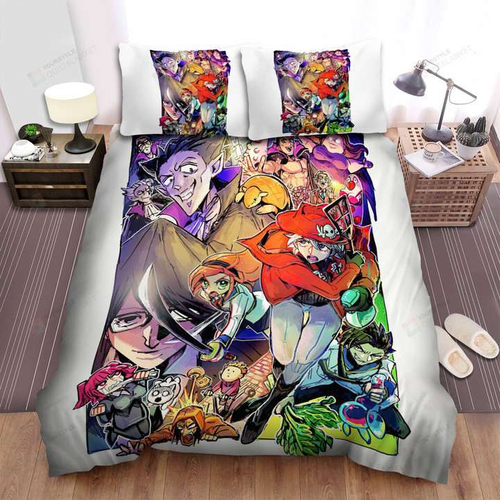The Vampire Dies In No Time All Characters In One Drawing Bed Sheets Spread Duvet Cover Bedding Sets