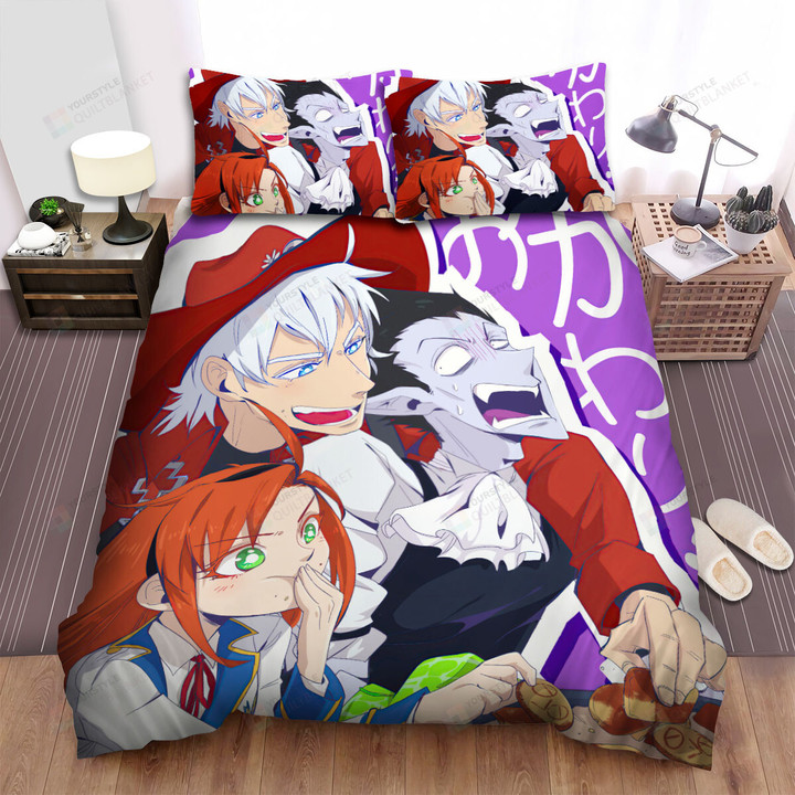 The Vampire Dies In No Time Ronald With Draluc & Hinaichi Funny Moment Bed Sheets Spread Duvet Cover Bedding Sets