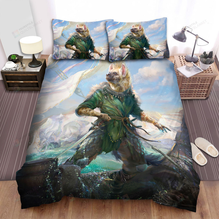 The Wild Aninmal - The Hyena Man Among Water Bed Sheets Spread Duvet Cover Bedding Sets