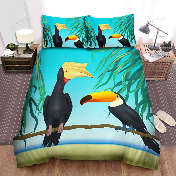 The Toucan And His Friend Bed Sheets Spread Duvet Cover Bedding Sets