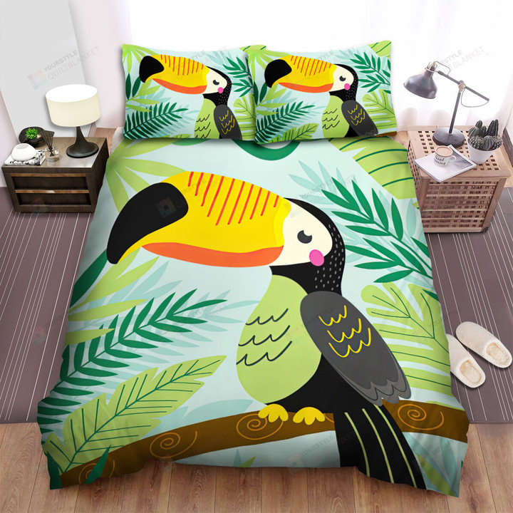 The Single Toucan On A Tree Bed Sheets Spread Duvet Cover Bedding Sets