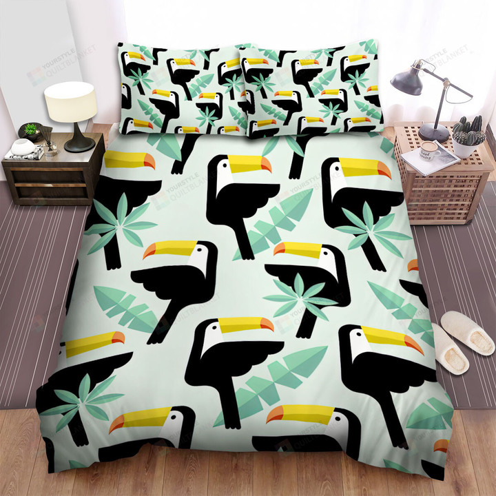 The Toucan Flying Seamless Bed Sheets Spread Duvet Cover Bedding Sets