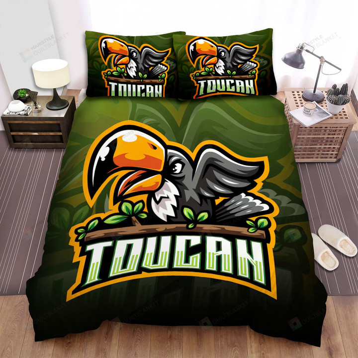The Toucan Logo Vector Art Bed Sheets Spread Duvet Cover Bedding Sets