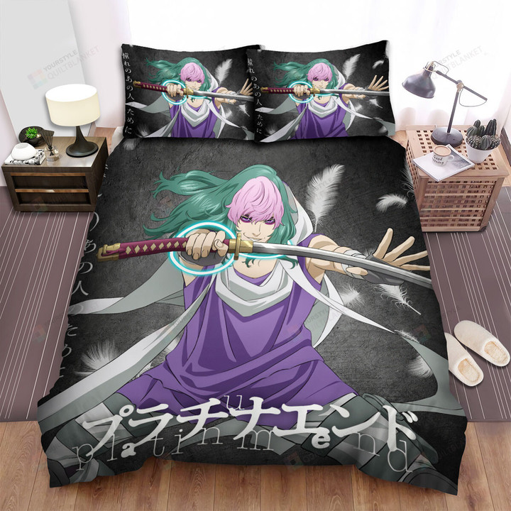 Platinum End Sokotani Hajime Solo Poster Bed Sheets Spread Duvet Cover Bedding Sets