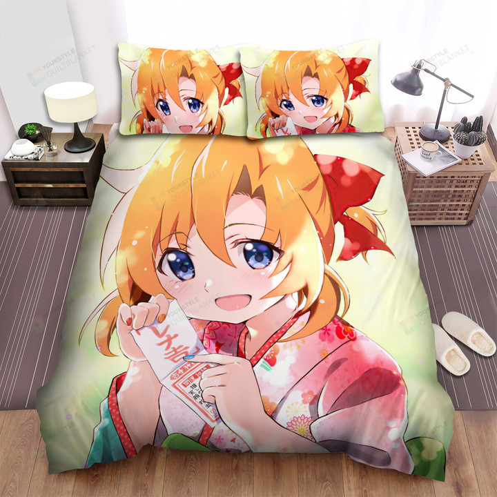 Higurashi When They Cry Ryuuguu Rena Makes A New Year Wish Bed Sheets Spread Duvet Cover Bedding Sets