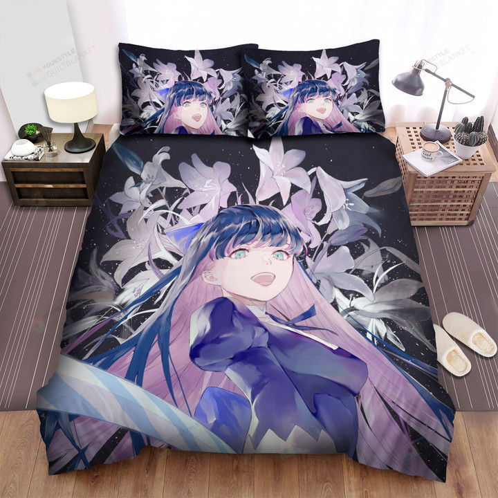 Panty & Stocking With Garterbelt Anarchy Stocking & Flowers Artwork Bed Sheets Spread Duvet Cover Bedding Sets