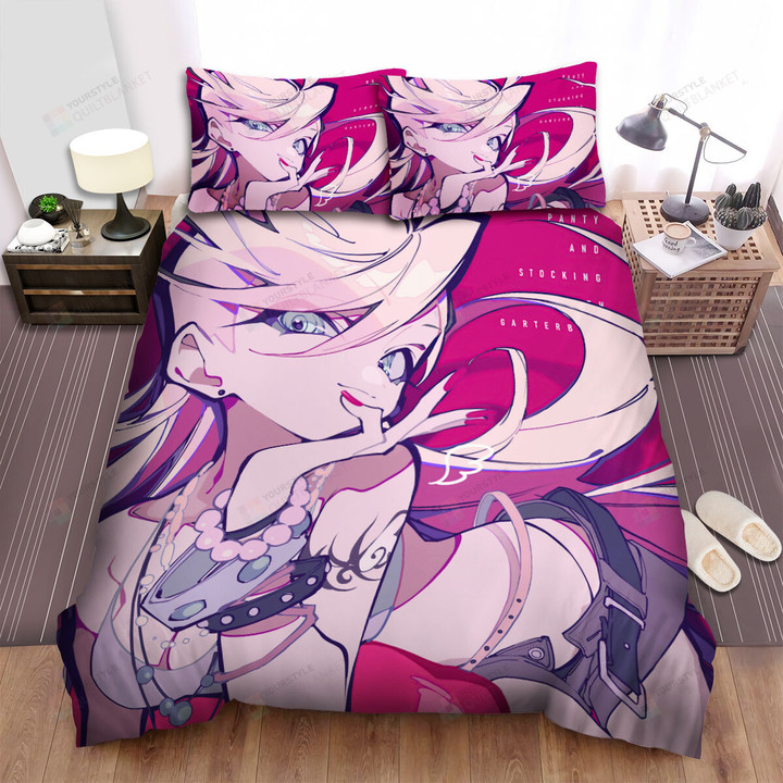 Panty & Stocking With Garterbelt Panty In Punk Style Illustration Bed Sheets Spread Duvet Cover Bedding Sets