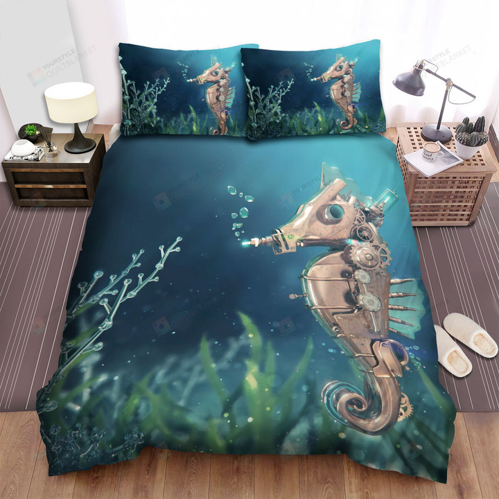 The Wild Animal - The Steampunk Seahorse Art Bed Sheets Spread Duvet Cover Bedding Sets