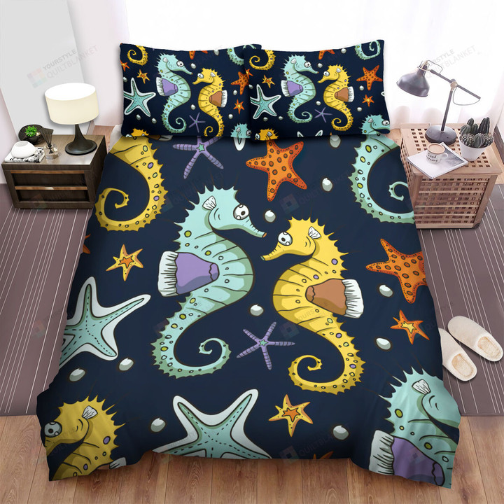 The Wild Animal - The Meeting Of The Seahorse Bed Sheets Spread Duvet Cover Bedding Sets