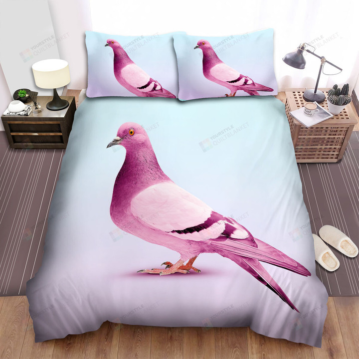 The Wildlife - The Pink Pigeon Art Bed Sheets Spread Duvet Cover Bedding Sets