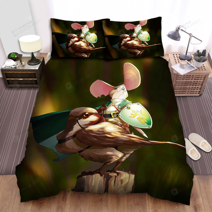 The Mouse Knight On A Sparrow Bed Sheets Spread Duvet Cover Bedding Sets