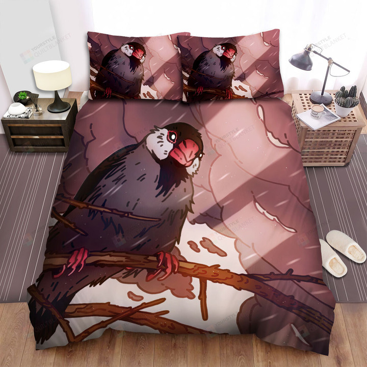 The Sparrow Under Clouds Bed Sheets Spread Duvet Cover Bedding Sets