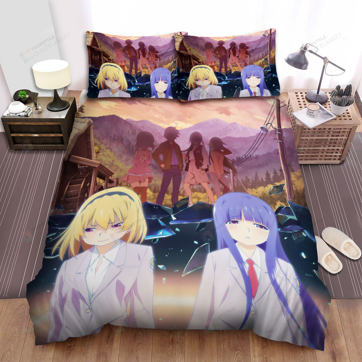 Higurashi When They Cry The Graduation Arc Poster Bed Sheets Spread Duvet Cover Bedding Sets