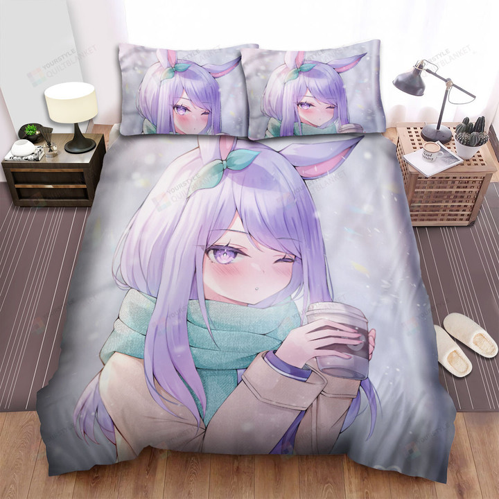 Umamusume Pretty Derby Mejiro Mcqueen In Winter Outfit Bed Sheets Spread Duvet Cover Bedding Sets
