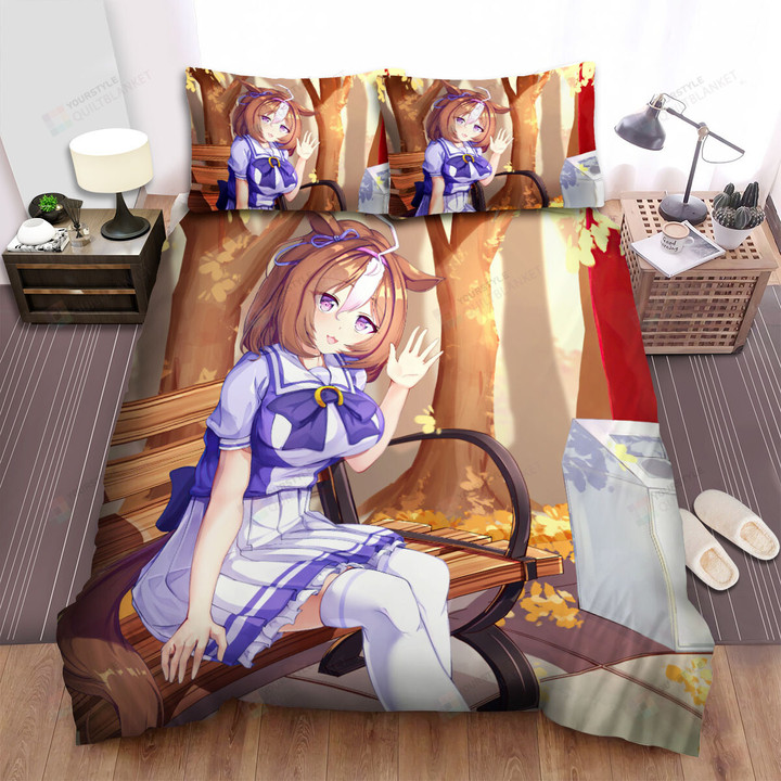 Umamusume Pretty Derby Meisho Doto In Autumn Theme Bed Sheets Spread Duvet Cover Bedding Sets