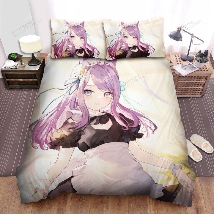 Umamusume Pretty Derby Mejiro Mcqueen In Maid Costume Bed Sheets Spread Duvet Cover Bedding Sets