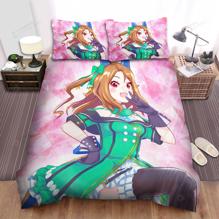 Umamusume Pretty Derby King Halo In Stage Outfit Bed Sheets Spread Duvet Cover Bedding Sets