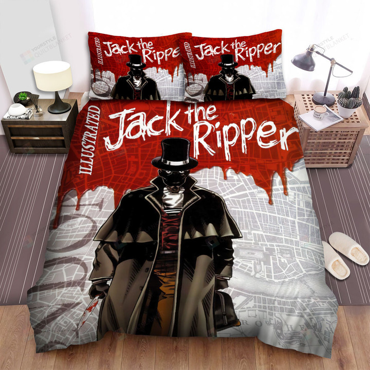 Halloween Jack The Ripper The Infamous Killer Bed Sheets Spread Duvet Cover Bedding Sets