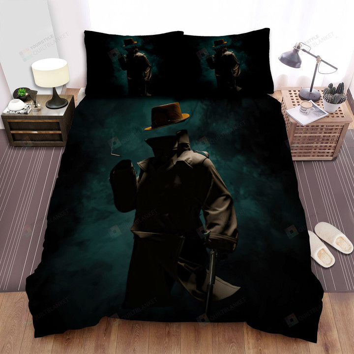 Halloween Jack The Ripper Invisible Artwork Bed Sheets Spread Duvet Cover Bedding Sets
