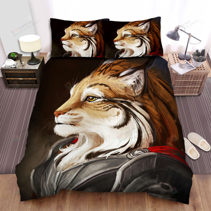 The Wild Animal - The Lynx Soldier Art Bed Sheets Spread Duvet Cover Bedding Sets