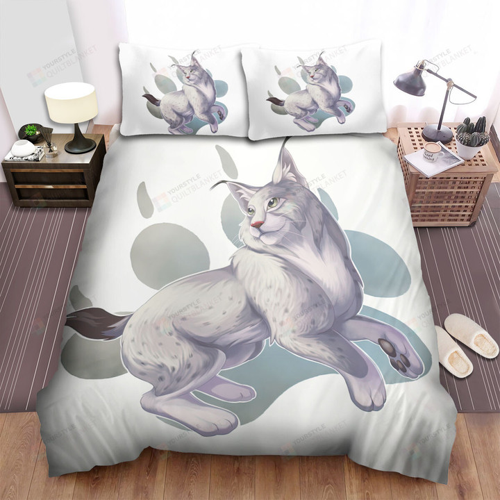 The Wild Animal - The Cute Lynx Art Bed Sheets Spread Duvet Cover Bedding Sets