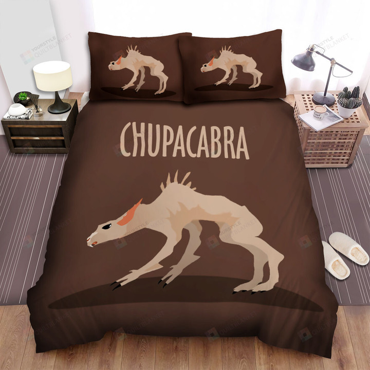 The Chupacabra Minimal Illustration Bed Sheets Spread Duvet Cover Bedding Sets