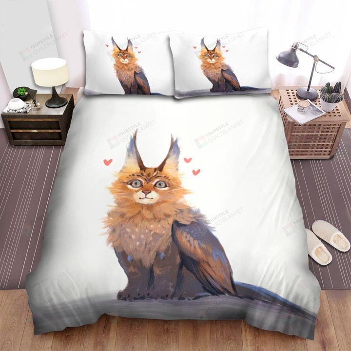 The Wild Animal - The Lynx In Love Art Bed Sheets Spread Duvet Cover Bedding Sets