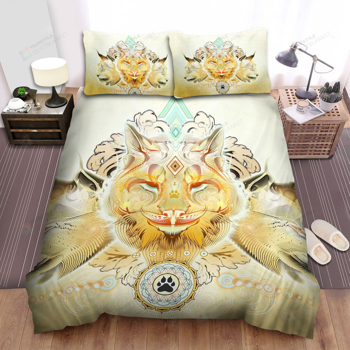 The Wild Animal - The Lynx Trinity Art Bed Sheets Spread Duvet Cover Bedding Sets