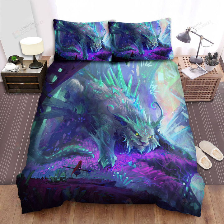 The Wild Animal - The Giant Lynx In His Land Bed Sheets Spread Duvet Cover Bedding Sets