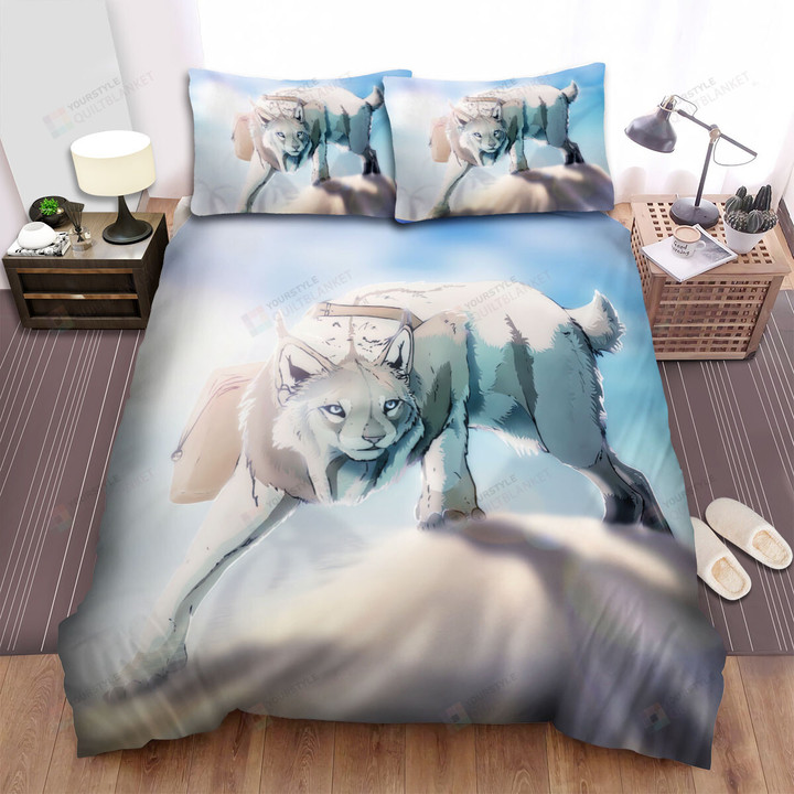 The Wild Animal - The Lynx Wearing A Pack Bed Sheets Spread Duvet Cover Bedding Sets