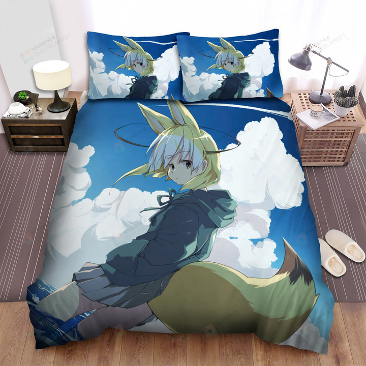 Kemono Friends Fennec By The Sea Artwork Bed Sheets Spread Duvet Cover Bedding Sets