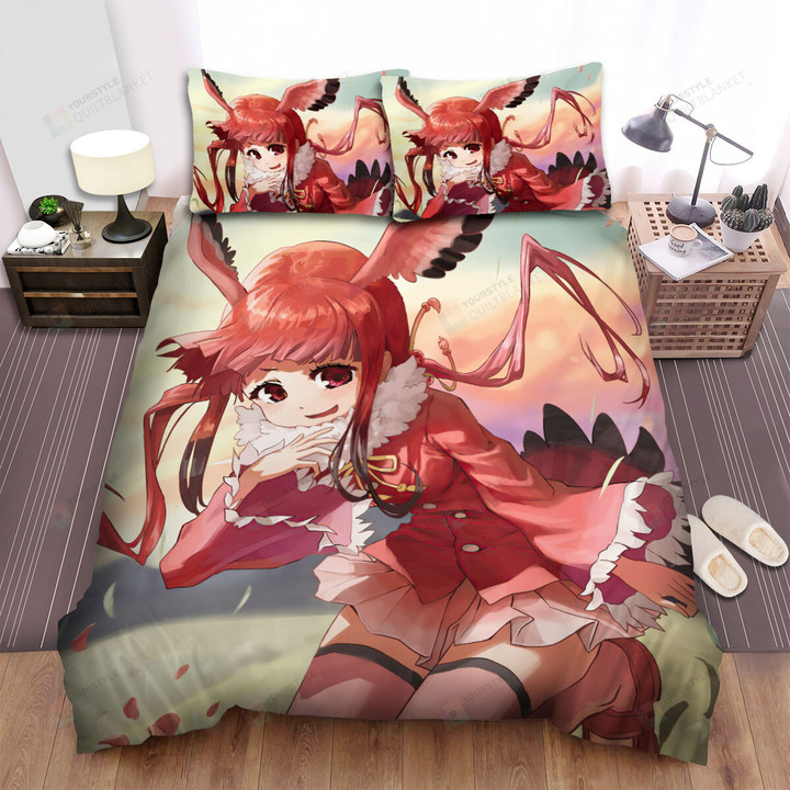 Kemono Friends Scarlet Ibis Artwork Bed Sheets Spread Duvet Cover Bedding Sets