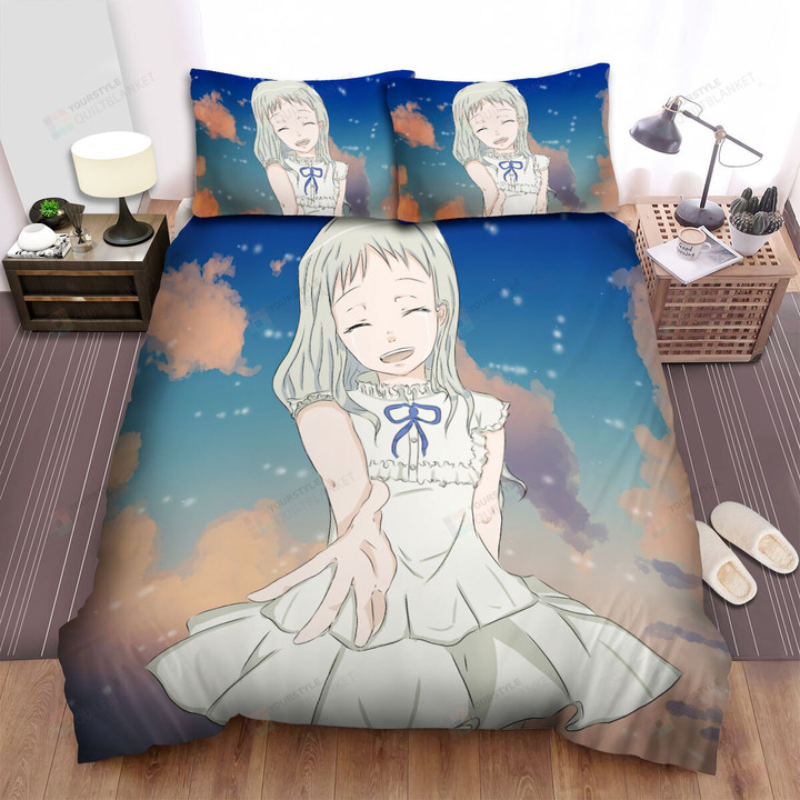 Anohana Honma Meiko In Tears Artwork Bed Sheets Spread Duvet Cover Bedding Sets