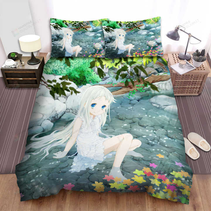 Anohana Meiko Honma In Stream Artwork Bed Sheets Spread Duvet Cover Bedding Sets