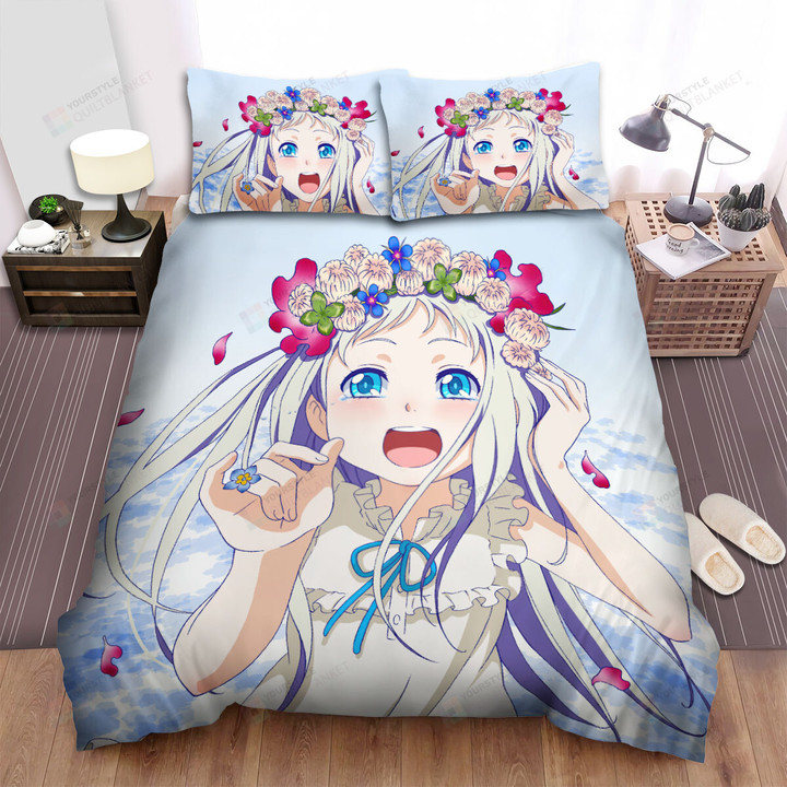 Anohana Happy Tears Of Meiko Honma Digital Drawing Bed Sheets Spread Duvet Cover Bedding Sets