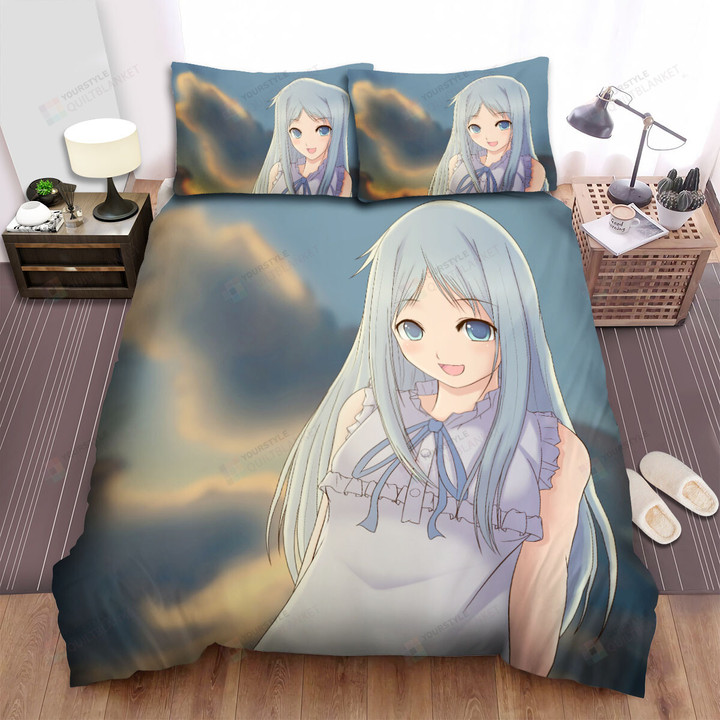 Anohana Menma's Portrait At Sunset Bed Sheets Spread Duvet Cover Bedding Sets