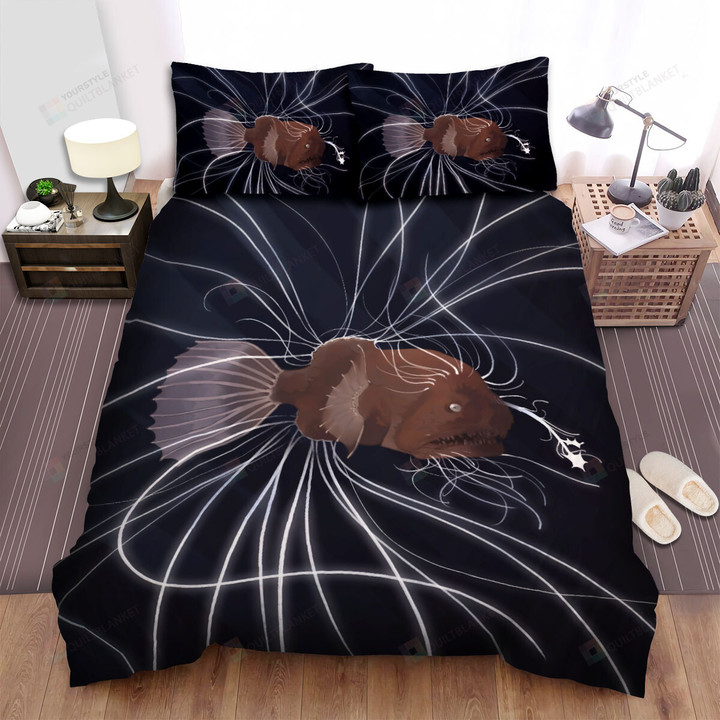 The Wild Animal - The Anglerfish Threads Art Bed Sheets Spread Duvet Cover Bedding Sets