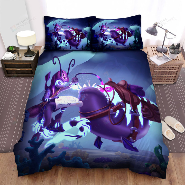 The Wild Animal - The Anglerfish Beside The Owner Bed Sheets Spread Duvet Cover Bedding Sets