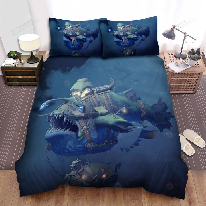 The Wild Animal - The Anglerfish Carrying The Ship Bed Sheets Spread Duvet Cover Bedding Sets